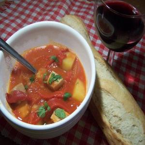 Mackerel (Or Tuna) and Red Pepper Stew_image