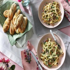 Pasta Carbonara with Peas_image