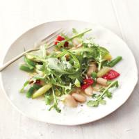 Three-Bean Salad with Arugula and Bell Pepper_image