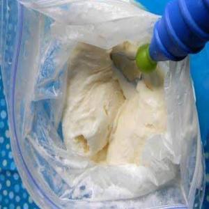 homemade ice cream in a baggie_image