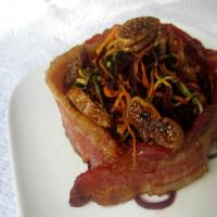 Roasted Veggies, Bacon, and Pan-Fried Figs Recipe - (4.3/5)_image