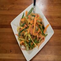 Pickled Cucumber Rainbow Carrot Slaw image