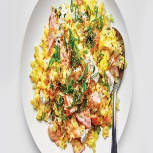 Golden Fried Rice With Salmon and Furikake_image