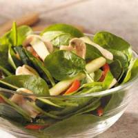 Roasted Pepper Spinach Salad image