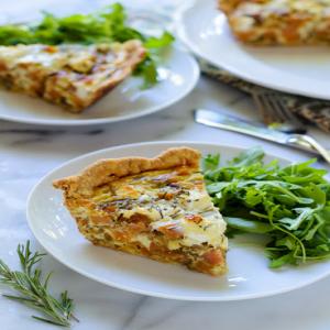 Sweet Potato, Goat Cheese and Rosemary Quiche Recipe - (4.4/5) image