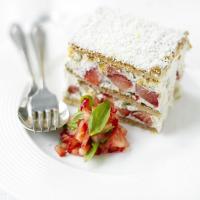 Strawberry & white chocolate millefeuille image