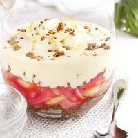 Rhubarb, apple & ginger crunch trifle image