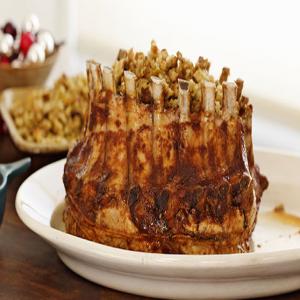 Stuffed Pork Crown Roast with Yellow Mole image