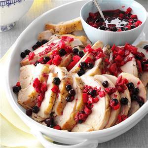 Slow-Cooked Turkey with Berry Compote Recipe_image