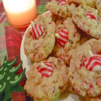 Peppermint Pecan Candy Cane Blossoms - Cookies image