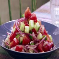Cucumber, Tomato and Red Onion Salad image