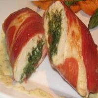Spinach Goats Cheese and Pesto Stuffed Chicken Breast With a Lem image