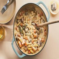 Creamy One-Pot Pasta with Sausage and Squash image