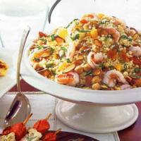 Couscous and Shrimp Salad with Tangerines and Almonds image