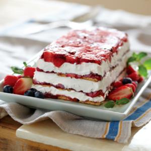 Strawberry Ice Box Cake image