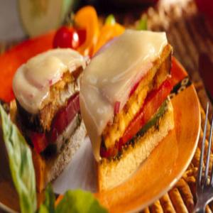 Pesto-Eggplant Sandwiches image