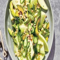 Honeydew Salad with Ginger Dressing and Peanuts_image