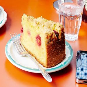 Lemon Cake with Raspberries and Pistachios Recipe - Bon Appétit_image