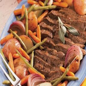 Beef Pot Roast with Vegetables And Herbs_image