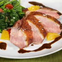 Duck Breasts with Ancho Chile Dulce De Leche Glaze image