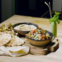 Za'atar Chicken or Eggplant and Hummus with Israeli Salad image