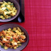 Curried Shrimp with Pineapple Salsa image