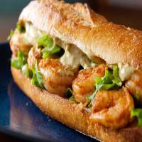 Spicy Shrimp Sandwich with Chipotle Avocado Mayonnaise Recipe - (4.3/5) image