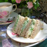 Cream Cheese Tea Sandwiches With Salad Burnet_image