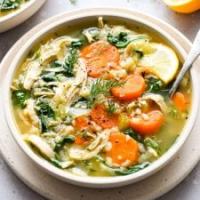 Nourishing Chicken and Cauliflower Rice Soup {whole30 + paleo + gluten free + keto}_image