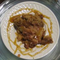 Apple Crisp With Toffee Sauce image