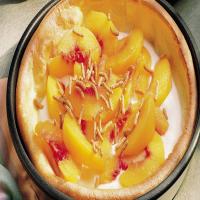 Peach-Yogurt Dutch Baby Pancake image