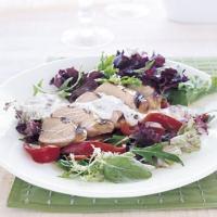Chicken with Tarragon-Caper Sauce with Mixed Greens image