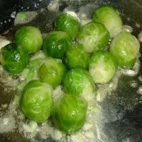 Basic Garlic Butter Brussels Sprouts image