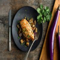 Chicken Breast With Eggplant, Shallots And Ginger_image