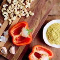 Cashew and Red Bell Pepper Dressing for Kale_image
