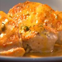 Chicken with Orange-Sage Sauce with Herbed Cheese-Stuffed Bread Twists_image