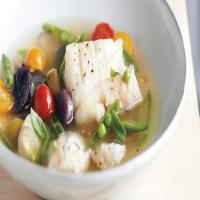 Poached Cod in Tomato Broth image