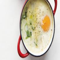 Baked Eggs and Grits image