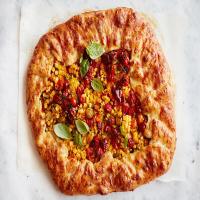 Roasted Tomato and Corn Pie With Cheddar Crust image