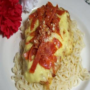 Pepperoni Chicken Italiano With Parmesan Noodles_image