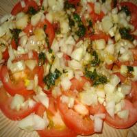 Tomato - Cucumber Salad With Fresh Basil image