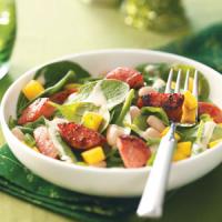 Smoked Sausage-Spinach Salad_image