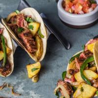 Steak and Potato Tacos with Poblano Chilies image