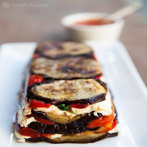Eggplant and Red Pepper Terrine Recipe | SimplyRecipes.com_image