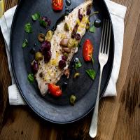 Mackerel With Lemon Olive Oil and Tomatoes image