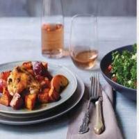 Chile Jam Chicken with Caramelized Sweet Potatoes image
