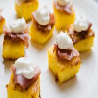 Grits Cakes With Country Ham and Bourbon Mayonnaise_image