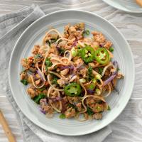 Spicy Turkey Stir Fry with Noodles image