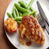 Grilled Chicken Breasts with Spicy Peach Glaze image