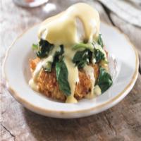 Crab Cake Eggs Benedict with Sauteed Spinach Recipe - (4/5)_image